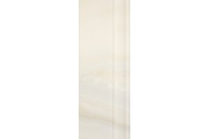 Настенная плитка Agatha SKIRTING & FINISHING White SERRA глазурованная белый 40x12