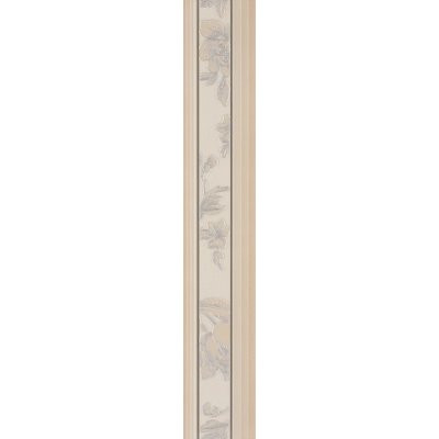 Настенная плитка Romantica 512 BEIGE BORDER SERRA для ванной матовая бежевый 90x15