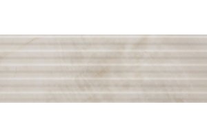 Настенная плитка Camelia 511 PEARL WHITE STRIP DECOR SERRA для ванной глазурованная кремовый 90x30