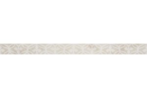 Настенная плитка Camelia 511 PEARL WHITE BORDER SERRA для ванной глазурованная кремовый 90x7.5
