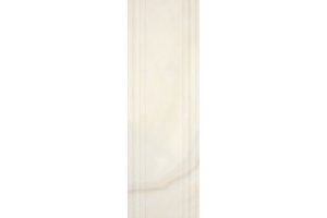Настенная плитка Agatha White Line Decor SERRA для ванной глазурованная белый 120x40