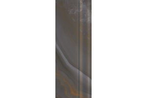 Настенная плитка Agatha SKIRTING & FINISHING Antracite SERRA глазурованная темно-серая 40x12