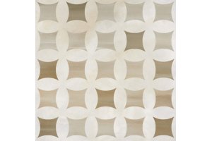 Напольная плитка Camelia 511 CAPPUCINO&PEARL WHITE DECOR Напольная SERRA для ванной глазурованная бежевый многоцветный 60x60